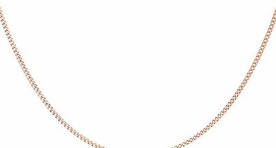 Carissima 9ct Rose Gold Curb Chain of 46cm