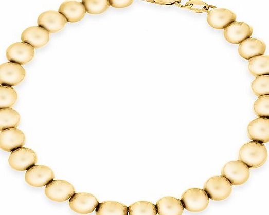 Carissima Gold Carissima 9ct Yellow Gold 6mm Ball Bracelet 19cm/7.5``