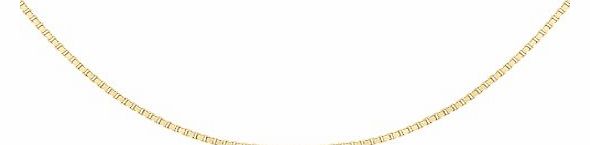 Carissima 9ct Yellow Gold Box Venetian Chain 46cm/18``