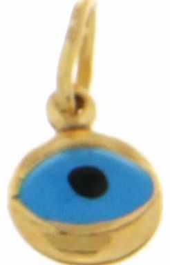 Carissima Gold Carissima 9ct Yellow Gold Enamel Evil Eye Charm Pendant