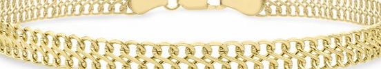 Carissima 9ct Yellow Gold Figure 8 Curb Bracelet 19cm/7.5``