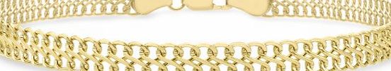 Carissima Gold Carissima 9ct Yellow Gold Figure 8 Curb Bracelet 19cm/7.5``