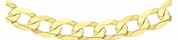 Carissima Gold Carissima 9ct Yellow Gold Flat Curb Chain 61cm/24``