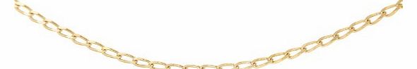 Carissima 9ct Yellow Gold Open Curb Chain 51cm/20``