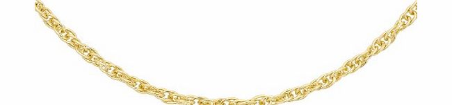 Carissima Gold Carissima 9ct Yellow Gold Prince of Wales Chain 41cm/16``