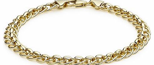 Carissima 9ct Yellow Gold Roller Ball Link Bracelet 19cm/7.5``