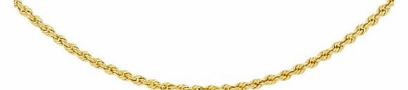 Carissima Gold Carissima 9ct Yellow Gold Rope Chain 41cm/16``