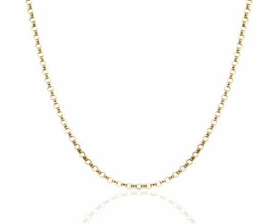 Carissima Gold Carissima 9ct Yellow Gold Round Belcher Curb Chain Necklace 51cm/20``