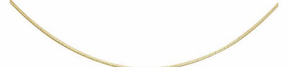 Carissima 9ct Yellow Gold Round Snake 51cm/20``