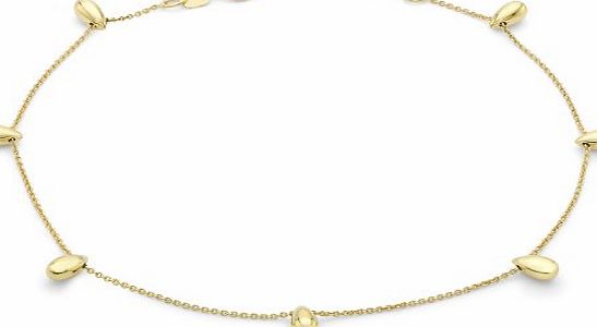 Carissima Gold Carissima 9ct Yellow Gold Tear Drop Bead Bracelet 22.5cm/9``