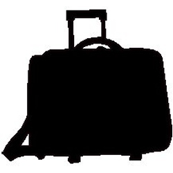 Carlton 15.4 Laptop Folio Case On Wheels