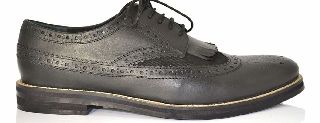 CARLTON LONDON Black Leather Shoe