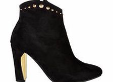 Carlton London Black stud trim ankle boots