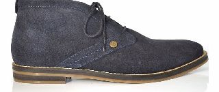 Navy Leather Boot