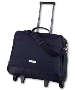 CARLTON Wheeled Laptop Folio - Black