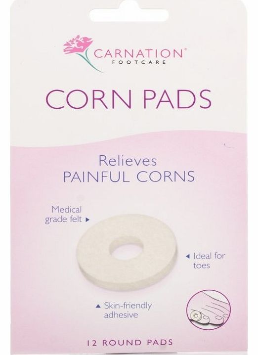 Carnation Corn Pads Round