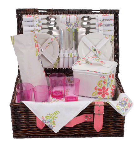 Carnival Romany Picnic Basket - 4 Person
