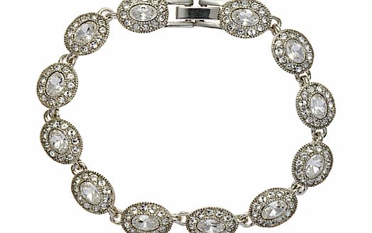 Carolee Oval Stone Crystal Surround Bracelet