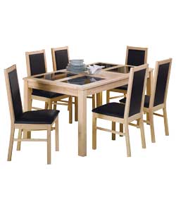 CAROLINA Dining Table and 6 Chairs