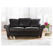 Carolina large Leather Sofa, Chocolate
