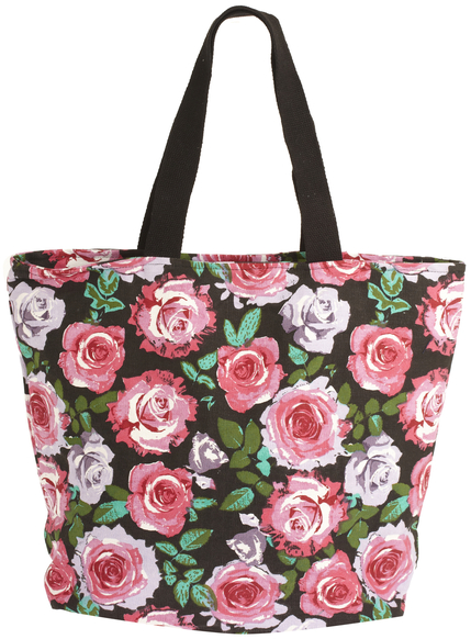 Caroline floral print beach bag