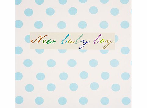 Caroline Gardner Baby Boy New Baby Card