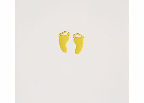 Caroline Gardner Baby Feet New Baby Greeting Card