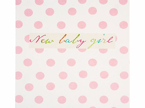 Caroline Gardner New Baby Girl Greeting Card