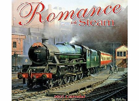 CAROUSEL ROMANCE OF STEAM TRAINS 2015 UK SQUARE WALL CALENDAR BRAND NEW AND SEALED