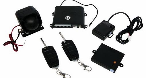 Carpoint 0260061 Car Alarm System with Foldable Key