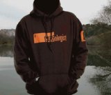 CARPology Chocolate Hoodie with Orange Print