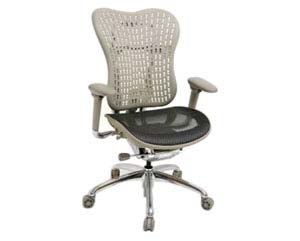 Carrera grey mesh chair