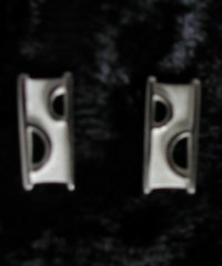 Silver stud earrings