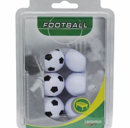 Carromco Table Football Balls 3x Black / White 3x White