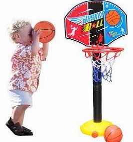 Adjust Children Kids Basketball Hoop Backboard Set and Ball 115cm