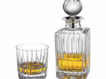 Carrs Linear Cup Whisky Decanter and Glasses Bar Gifts