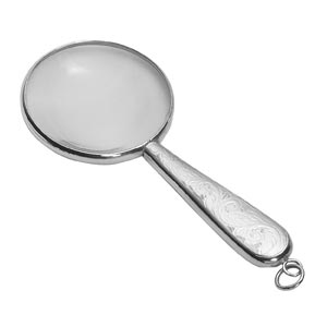 Carrs Of Sheffield Magnifying Glass Engraved In Sterling Silver By Carrs Of Sheffield