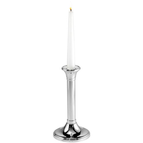 Plain Round Candlestick In Sterling Silver By Carrs Of Sheffield