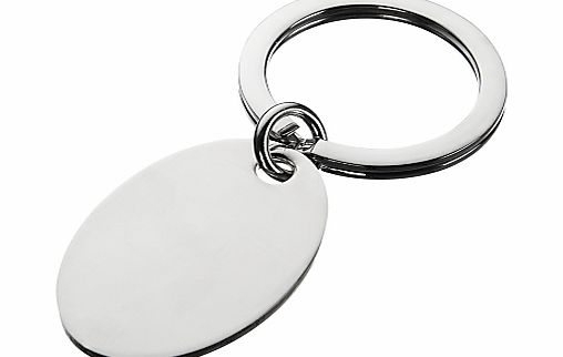 Carrs Silver Oval Keyring