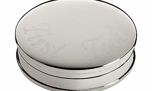 Carrs Sterling Silver First Tooth Box