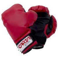 Padded Junior Boxing Gloves 6oz Red