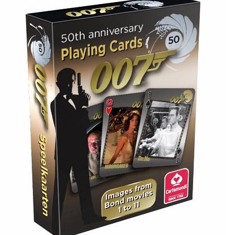 James Bond 50th Anniversary Playing Cards with Images from Bond Movies 1 to 11