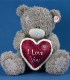 Carte Blanche Greetings Me To You 24` Bear - With Heart - I Love You