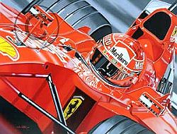 Colin Carter -Italian Dream- Michael Schumacher Japanese GP 2000 Ltd Ed 100