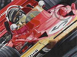 Carter Colin Carter -Jochen Rindt- British Grand Prix- Brands Hatch - 1970 Ltd Ed 100 Giclee Canvas stretch