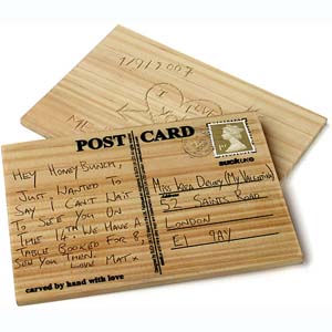 Carve Your Own Message Postcard