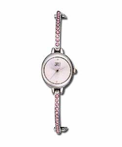 Carvel Ladies Stone Set Bracelet Watch