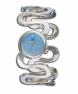 Carvel Ladies Wavy Bangle Watch
