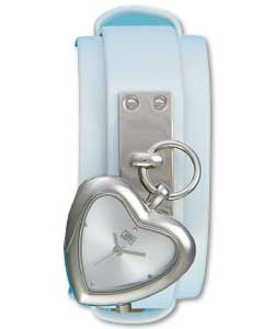 Carvel Ladies White Fob Strap Watch