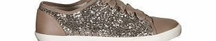 Carvela Kurt Geiger Jasper gold glitter trainers